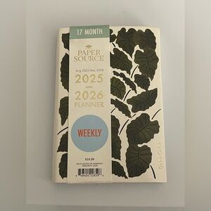 **FINAL PRICE** 2025-2026 Paper Source Greenery 🍃 Weekly Pocket Planner